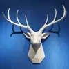 Cabeça Geométrica Europeia de Animal da Sorte Simulado Cabeça de Veado Pendente de Parede Decorações de Parede Corredor de Parede Pingente Bar Decorações de Parede