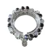 Pulsera de Flor Explosiva Bicolor Blanco y Negro, Diseño de Nicho Estilo Chino, Pulsera Simple y Versátil, Pulsera DIY, Pulsera para Mejor Amiga Estudiante