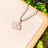 Colgante de Agata Calcedonia Natural de Alta Calidad, Cierre Ruyi, Piedra Preciosa para Hombres y Mujeres, Collar con Colgante de Jade Nube de la Fortuna