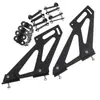 Suministros para Modificación de Autos Soporte de Montaje de Ala Trasera de Aleación de Aluminio Pies de Montaje de Ala Trasera Perforados 5 pulgadas 7 pulgadas 10 pulgadas Transfronterizo