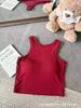 Camisola de Tirantes sin Mangas con Corte en el Hombro, Estilo Delgado de Principios de Otoño para Mujer, Top tipo Coaster de una Pieza para Ropa Exterior, Top Hot Girl que Adelgaza