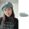 Chapéus de Moda Coreana Novos de Verão para Mulheres Atacado Ajustável Tridimensional Cor Sólida Tricô Fino Linho Boina