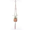 Cuerda de Algodón Tejida a Mano Estilo Bohemio Maceta para Plantas y Flores Cesta Colgante Bolsa de Red Cuerda para Colgar Colgante de Pared Cuerda para Colgar