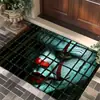 Tapetes de Chão para Halloween Transfronteiriços Amazon Temu para Entrada de Casa Resistentes ao Desgaste Clown Visual 3D Tapetes de Porta Agora Disponíveis para Atacado