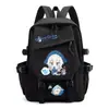 Mochila de Dibujos Animados Anime Tiburón Chica Gawr Gura, para Niños y Niñas, Estudiantes de Primaria y Secundaria, Gran Capacidad, Bolso Escolar Casual