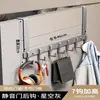 Gancho Atrás da Porta, Sem Furos, Cabideiro, Cabideiro para Armazenamento de Roupas, Gancho de Parede para Casacos, Gancho para Banheiro e Quarto