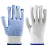 Uau Luvas de Plástico com Pontos para Canteiro de Obras Personalizadas Fio de Algodão Proteção para o Trabalho Manuseio de Trabalho Antiderrapante Luvas com Pontos de Bolinhas Luvas Resistentes ao Desgaste