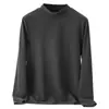 Camiseta base de modal de cuello alto medio para mujer, nuevo estilo de principios de otoño, corte ajustado, ceñida a la cintura y adelgazante, de manga larga