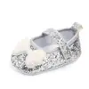 Nuevos zapatos de bebé para primavera y verano, 0-1 año, niña, lentejuelas, mariposa, antideslizantes, suela suave, zapatos para niños pequeños, venta al por mayor 2240