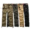 Calça Cargo Multibolsos Masculina de Algodão Respirável Casual para Uso Externo Resistente ao Desgaste Tática Tamanho Grande Calças de Comércio Exterior