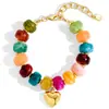 Pulsera de Amor con Perlas de Dopamina Transfronteriza de Amazon, Joyería Casual de Moda y Personalizada con Colgante Ajustable para Mujeres