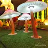 Escultura de Fibra de Vidrio con Resina Avatar Luz Ambiental Paisaje Exterior Forma de Hongo Avatar Iluminación de Paisaje Decoración