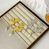 Pendientes de Hoja de Ginkgo Lugong Nuevo Tendencia de Moda para Mujer Versátiles Pendientes de Alta Gama Pendientes de Flor de Aleación