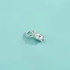 Colgante Seiko de Plata de Ley S925 Colgante Tulipán Campanilla Colgante Luna Creciente de Diamante Colgante de Pulsera de Cristal
