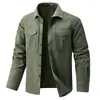 Camisas para Hombre, Camisas Casuales de Trabajo de Secado Rápido, Holgadas, para Primavera y Otoño, Chaquetas de Manga Larga, Modernas
