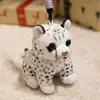 Brinquedos de Pelúcia de Animais Realistas Transfronteiriços: Miniaturas e Enfeites de Tigre, Panda, Girafa, Leopardo, Leão
