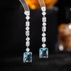 Pendientes Largos con Borla Estilo Xu Meiyang Zhao Lusi, Pendientes de Lujo Ligero con un Toque de Alta Gama y Efecto Adelgazante