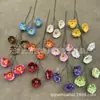 Nova Flor de Papoula Artificial Impressa em 3D Arranjo de Flores para Casamento Decoração de Sala de Estar em Casa Flor Artificial Exportação