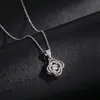 Collar inteligente de trébol de cuatro hojas de plata esterlina S925 para mujer, diseño de nicho versátil, latido de corazón, moda, lujo ligero, cadena para clavícula