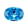 Atacado de Zircônia Aquamarina de Alta Temperatura com Incrustação de Cera, Pedras Soltas de Zircônia Aquamarina Artificial CZ Azul Brilhante com Fundo Pontiagudo e Formatos Especiais