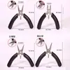 Mini Pinzas de Punta Fina de 3 pulgadas para Herramientas de Joyería DIY, Pinzas Redondas para Joyería, Pinzas de Punta Fina, Pinzas sin Dientes