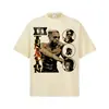 Camiseta de Manga Corta con Estampado de Personaje Hip Hop Stejwell XXX BOTA Americana Pesada Cuello Pequeño Manga Corta Transfronterizo