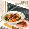 Serie de Luminosidad Media Luna Juego de Vajilla de Cerámica, incluyendo tazones, platos y ensaladeras, adecuado para uso doméstico y venta al por mayor