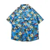 Camisa Hawaiana de Manga Corta Camisa de Manga Corta para Hombre Verano Nuevo Playa Camisa Floral Ropa de Pareja Camisa Holgada