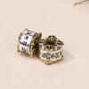 Xizang Plata Seis Sílabas Verdaderas Cuentas Cubo DIY Amuleto Dorado Plata Antigua Cuentas de Juego Literario Cuentas para Pulsera Accesorios de Joyería