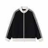 Sudadera cárdigan de color block a rayas con cuello alto 2026, chaqueta deportiva casual retro americana para hombre con cremallera, chaqueta ligera