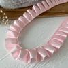 Cinta blanca de 2.5 cm de ancho, plisado de órgano, plisado con volantes, diseño de ropa para muñecas, encaje DIY, accesorios