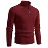 Nuevo Suéter Casual de Punto Jacquard Reversible para Hombre Otoño/Invierno 2026 Ropa de Punto Juvenil Camisa Básica para Hombre