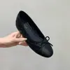 Versión de Cuero Suave~Zapatos Mary Jane con Lazo Estilo Pequeño Chanel Francés para Mujer 2026 Nuevas Llegadas de Primavera Bailarinas Planas