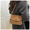 Bolso Sobaco Retro Nicho para Mujer 2025 Nueva Moda Tendencia Estilo Coreano Bolso Cuadrado Pequeño Simple Elegante de Un Hombro Cruzado