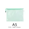 Bolsa de Archivo con Cierre de Plástico PVC A4 Malla Transparente Bolsa de Archivo para Exámenes de Estudiante Se Puede Imprimir con Logo Bolsa Portátil para Documentos