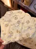 Pijama de Verano Nuevo Suave y Lindo de Oso Autocrítico con Estrellas para Mujer, Conjunto de Dos Piezas de Camiseta de Manga Corta y Shorts, Ropa de Casa para Niña