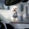 Cross-border Novo 2D Criativo Teddy Dog Filhote de Cachorro Homem Mochila Pingente Pingente de Carro Acrílico