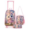 Nuevo Set de Bolso con Ruedas Transfronterizo para Niños, Maleta con Ruedas para Niños que se Puede Usar como Mochila, Personalizable y al por Mayor