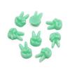 Juego de adivinanzas creativo gesto Tijera Piedra papel diy resina accesorios de joyería slime relleno de barro de cristal diy hecho a mano