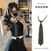 Corbata Rayada Color Café de Alta Inteligencia Estilo Coreano Otoño e Invierno Bufanda Casual Melard Cinturón Versátil Accesorio de Cintura para Mujer
