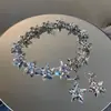 Collar de Empalme Estrella de Diamante, Lujo Ligero, Cadena para Clavícula Exquisita y Versátil, Temperamento de Nicho, Joyería de Moda de Gama Alta al por Mayor