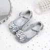 Zapatos de Salón Individuales para Niñas 2026 Primavera Nuevos Zapatos de Princesa para Niñas Zapatos de Cristal para Niñas Pequeñas Suela Suave Zapatos de Cuero para Actuación de Bebé