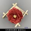 Flor Artificial Cabeza de Flor Roja DIY Seda Flor Falsa Decoración Apoyos Celebración Salón de Bodas Tocado Horquilla Paquete de Material de Flores