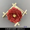 Flores Artificiales Rojas al por Mayor Suministros Festivos para Manualidades Accesorios Materiales Decorativos Tocado Pasador Arreglo Floral Adornos Pequeños