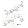 Mitsubishi Heavy Industries S6R2/Gs16R Motor Supercharger Defletor de Óleo 49127-21400 Grupo Gerador