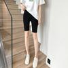 Leggings de Algodão Modal Outono Respirável Fino Roupa Exterior Cintura Alta Elástico Ajuste Slim Versátil Calças Cinco Pontos