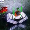 Luz LED Recargable de Barra Portavasos Iluminado Base Creativa Iluminada para Champagne KTV Soporte de Exhibición de Licores Estante Láser para Vino Portavasos