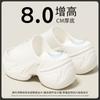Sapatos de Algodão Impermeáveis de Inverno de 8cm para Mulheres, Antiderrapantes, Quentes, Pequenos, Aumentadores de Altura, Resistentes ao Desgaste, Sapatos de Algodão Peludo para Clima com Neve