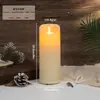 Vela Eletrônica Simulada Oscilante Enfeite Decoração de Festa de Natal Vela Recarregável USB-C Luz Ambiente
