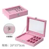 Caja de Joyería Popular de Gama Alta de Gran Capacidad Transfronteriza Caja de Joyería de Terciopelo Caja de Almacenamiento para Anillos, Collares, Joyas, Pendientes